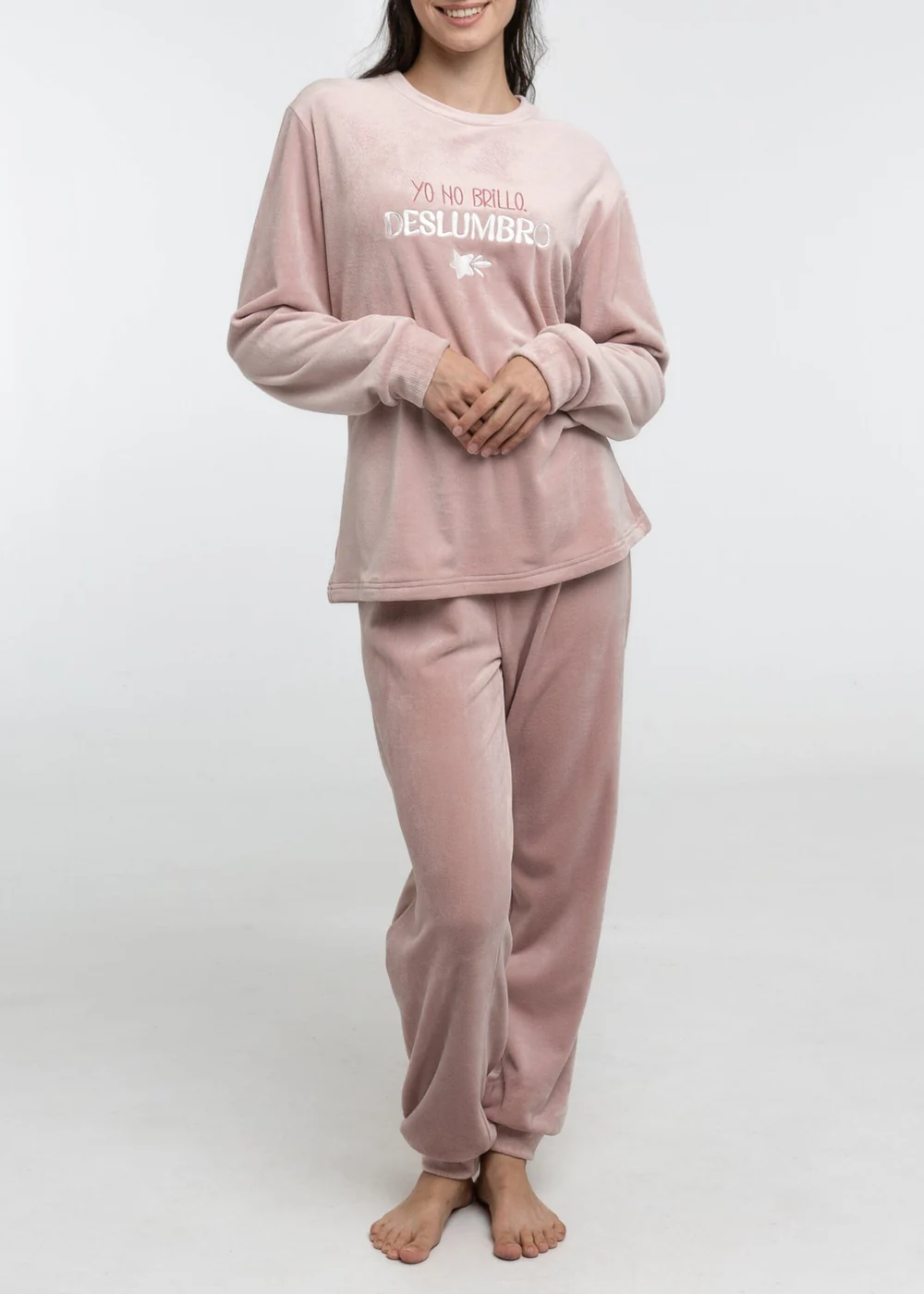 Pijama terciopelo extra suave mujer